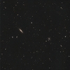 おとめ座のNGC4666とNGC4653などを光害地から