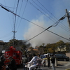 神戸市須磨区板宿町の集合住宅で昼間に火事がありました