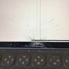 iPad Pro の画面に iPod touch を落とした