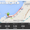 2014/10/12　台風が近づいているってことで海縁は風が強い。雨もチラホラってことで今日は6キロ弱