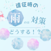 遠征のとき雨対策どうする？【飛行機、新幹線、夜行バス】