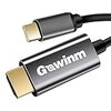 USB Type C HDMI 変換 ケーブル Gowinm USBC HDMIケーブル 1.8m(Thunderbolt 3対応) Type-C to HDMI 変換ケーブル MacBook Pro(2016-2020)/MacBook Air/MacBook Pro/iPad Pro(2018, 11インチ)/iMac/Mac Mini 2018 -2020/Surface Book 2/Samsung S9/S8/S10/Note8/Note9/Yoga Book/XPS 13/HUAWEI Mat