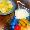 サバの味噌煮　はるさめ鶏団子スープ　心温まる和風の食事