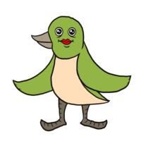 かわいいメジロ のイラスト