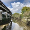 桜散る江戸川橋