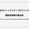 文化のパーソナリティプロファイル：個性的特徴の集合体 (McCrae et al., Journal of Personality and Social Psychology, 2005)