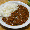 今日の食べ物　朝食にカレー