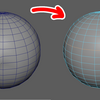 【Maya】追加したエッジを自然な形に整える！エッジフローの編集の使い方