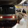 10/6撮影:東京メトロ丸ノ内線 方南町支線 @中野新橋駅