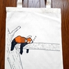 トートバッグに絵を描いてみました18｢レッサーパンダお昼寝中｣