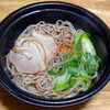 今日の食べ物　朝食に蕎麦