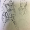 アナログで下絵を描こう。コラボイラスト下描していく…【イラスト】