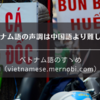 ベトナム語の声調は中国語より難しい？