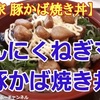 【すき家】新商品「豚かば焼き丼」レビュー（感想）俺のチョイスは、にんにくねぎマヨ豚かば焼き丼！※YouTube動画あり