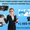 Dial HP support phone number when their manufactured product does not respond well 