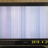 テレビが縦縞の画面で寿命が来たのか