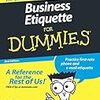 洋書 - business etiquette for dummies