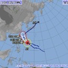 台風24号は温帯低気圧に変わる