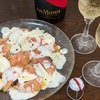 結婚記念日にシャンパンと簡単おつまみで家飲みしました！