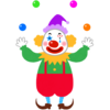 ピエロのフリーイラスト素材
