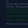 LetsDefend level 1 alert SOC101 - Phishing Mail Detected event-id 41