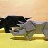 おりがみ：サイ (Origami : Rhino)