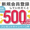 新規会員登録キャンペーン中です