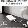 しろちゃんデザインが可愛い エレコム モバイルバッテリー 大容量 10000mAh 15W 2台同時充電 