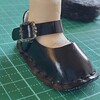 エナメルストラップシューズ作成☆ガーディガン作成☆ミニチュア☆