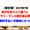 【家計簿】2019年7月 地方在住ひとり暮らしサラリーマンの家計簿公開！ 保険料支払いが地味にきつい...