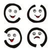 かわいいランドルト環 のイラスト