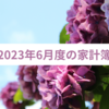 ６月度（5/25～6/22）の家計簿締め