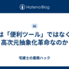 AIは「便利ツール」ではなく、高次元抽象化革命なのか
