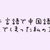 【中国語】第二言語で中国語を選んだ理由とその結末【語学】