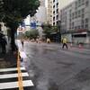 当日は雨です。東京レガシーハーフマラソン