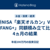 新NISA「楽天オルカン」VS「FANG+」同額積み立て比較 4ヵ月の結果