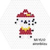 アイロンビーズ図案☆　パウパトロール★マーシャル