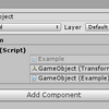 【Unity】Inspector のパラメータの欄に GetComponent ボタンを追加する Attribute
