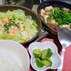 作り置き肉味噌で麻婆茄子とサーモンキャベツ蒸し