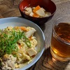 原稿作業、宿直、親子丼