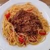 ミートソーススパゲティ・そば飯