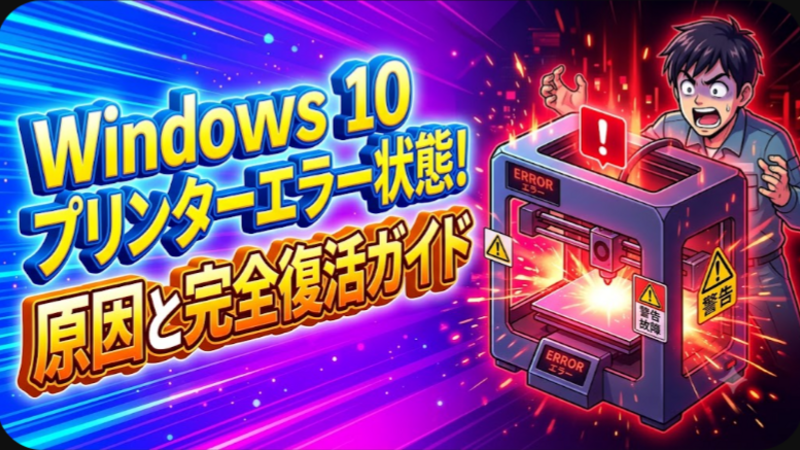 Windows10でプリンターがエラー状態になる原因と確実な復旧完全ガイド