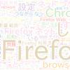 　Twitterキーワード[Firefox]　01/13_20:07から60分のつぶやき雲