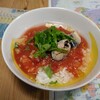 暑い夏に、火を使わずにできるトマト缶の冷たい料理。洋風トマト冷や汁・ガスパチョ。