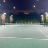 コンドミニアムのテニスコート（完全初心者）　My new hobby, tennis at my condominium’s tennis court 