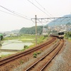 予讃線讃岐府中駅で田園風景を撮影