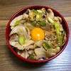 優待ご飯　すた丼とヨーグルト