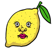 かわいいレモン のイラスト