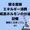 寝る意味『睡眠と生体リズム#5』