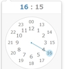 ClockPicker で分の選択を１５分区切りに限定する